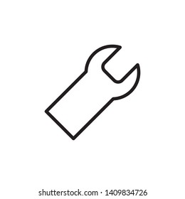 wrench icon, illustration vector template