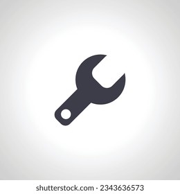 Icono de llave. Icono aislado de la llave