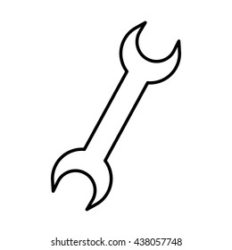 wrench icon isolated design