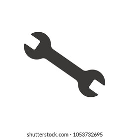 Wrench  icon, isolated. Flat design.