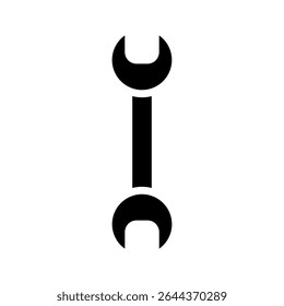 Wrench icon Isolated flat vector in outline icon eps 10