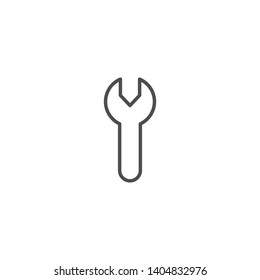 Wrench icon isolated on white background. Repair symbol modern simple vector icon