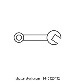 Wrench icon isolated on white background. repair symbol modern simple vector icon for website or mobile app