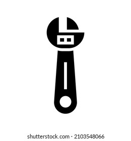 Wrench icon isolated on white background