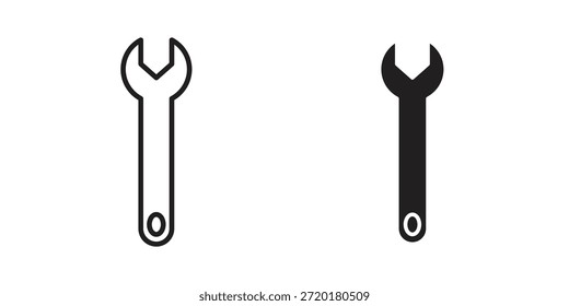 Icono de llave en diseño de línea. Sencillo Vector de iconos