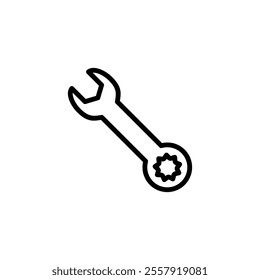 Wrench icon logo design. repair icon. tools sign and symbol