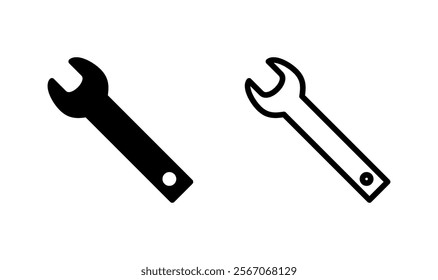 Wrench icon logo design. repair icon. tools sign and symbol