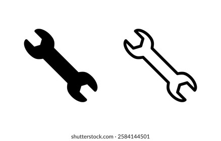 Wrench icon logo design. repair icon. tools sign and symbol