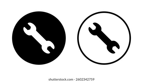 Wrench icon logo design. repair icon. tools sign and symbol
