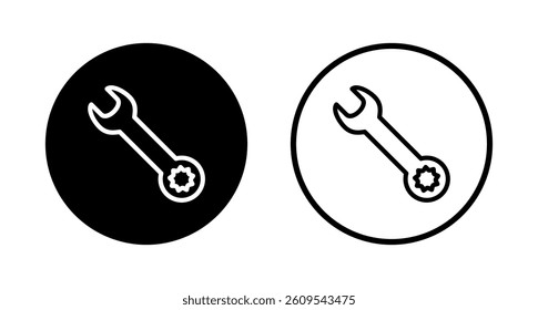 Wrench icon logo design. repair icon. tools sign and symbol