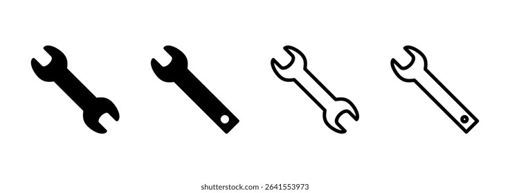 Wrench icon logo design. repair icon. tools sign and symbol