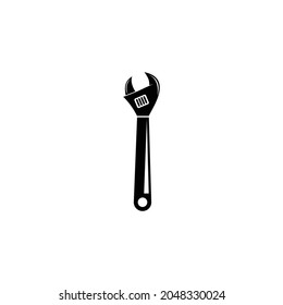 Wrench Icon, logo design template. Simple and clean flat design of wrench vector template.wrench logo for business.