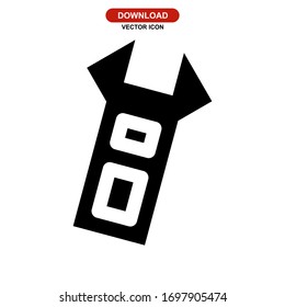 wrench icon or logo isolated sign symbol vector illustration - high quality black style vector icons
