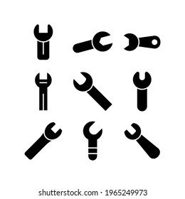 wrench icon or logo isolated sign symbol vector illustration - Collection of high quality black style vector icons
