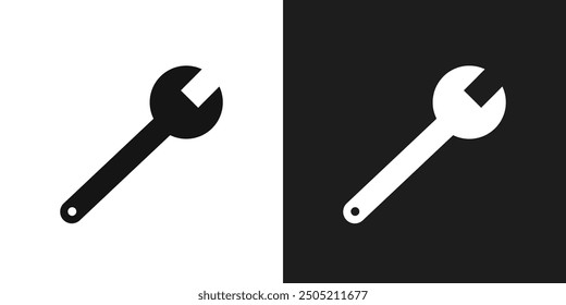 Wrench icon logo set vector