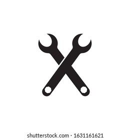 wrench icon logo vector design