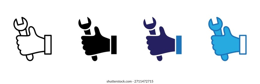 Icono de llave Multi Style Ilustración vectorial
