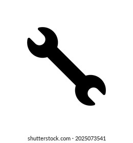 wrench icon on white background