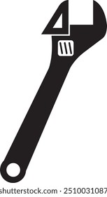 Wrench icon on white background
