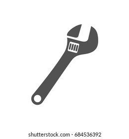 Wrench icon on white background