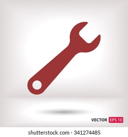 wrench icon. One of set web icons