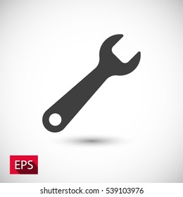 wrench icon. One of set web icons