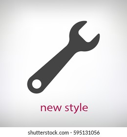 wrench icon. One of set web icons