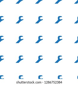 wrench icon pattern seamless white background. Editable filled wrench icon. wrench icon pattern for web and mobile.