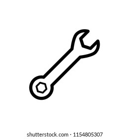 Wrench icon, repair icon vector. tools icon vector.