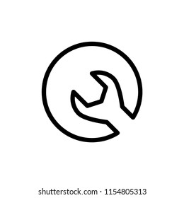 Wrench icon, repair icon vector. tools icon vector.