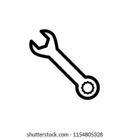 Wrench icon, repair icon vector. tools icon vector.
