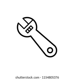 Wrench icon, repair icon vector. tools icon vector.