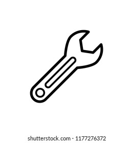 Wrench icon, repair icon vector. tools icon vector.