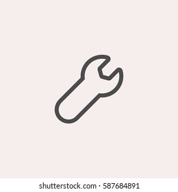 Wrench icon. Service sign vector
