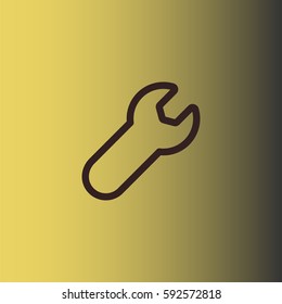Wrench icon. Service tool vector