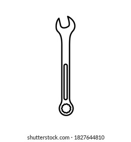 Icono de llave. Vector de herramientas de servicio. ilustración vectorial