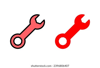 Wrench icon set illustration. repair icon. tools sign and symbol