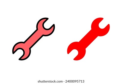 Wrench icon set illustration. repair icon. tools sign and symbol