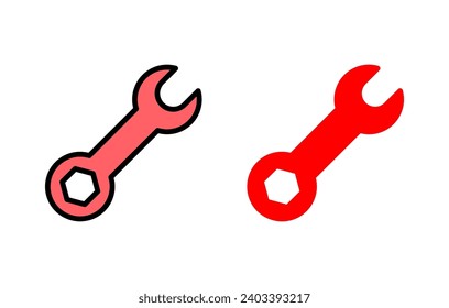 Wrench icon set illustration. repair icon. tools sign and symbol