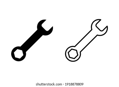 Wrench icon set. repair icon vector. tools icon vector