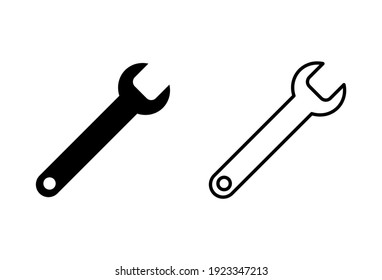 Juego de iconos de llave. vector de icono de reparación. vector de icono de herramientas