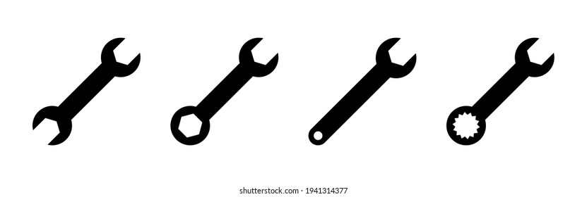 Wrench icon set. repair icon vector. tools icon vector
