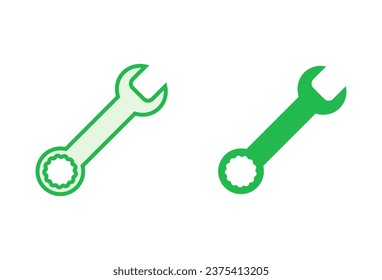 Wrench icon set. repair icon vector. tools icon vector