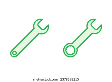 Juego de iconos de llave. vector de icono de reparación. vector de icono de herramientas