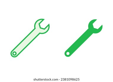 Juego de iconos de llave. vector de icono de reparación. vector de icono de herramientas