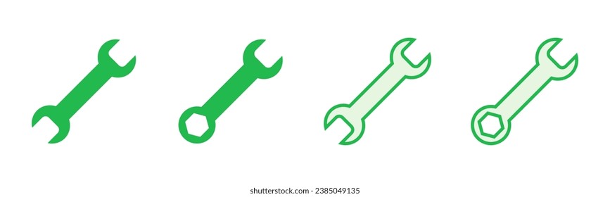 Wrench icon set. repair icon vector. tools icon vector
