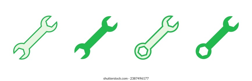 Wrench icon set. repair icon vector. tools icon vector