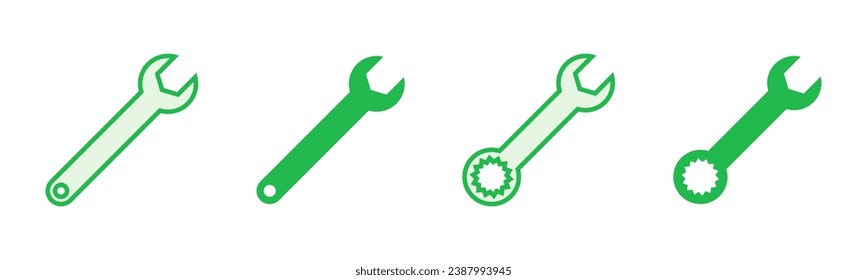 Wrench icon set. repair icon vector. tools icon vector