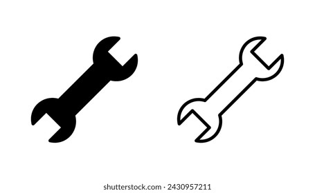 Schraubenschlüssel-Symbolsatz. Reparatur-Symbolvektor. Werkzeuge-Symbolvektor