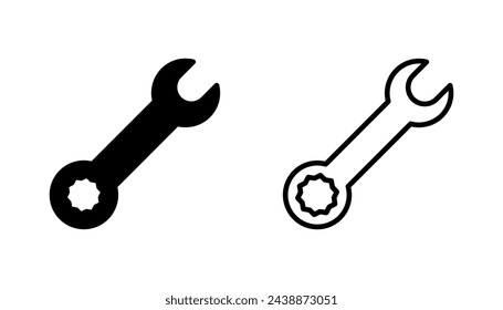Conjunto de iconos de llave. vector de icono de reparación. herramientas vector de icono